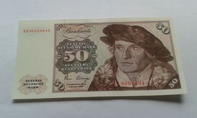 Original 50 Mark 1980 Banknote 50 D-Mark Deutsche Bundesbank unc. bankfrisch KK