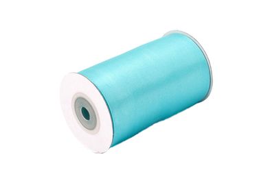 Satinband 100mm x 10m Rolle Helltürkis