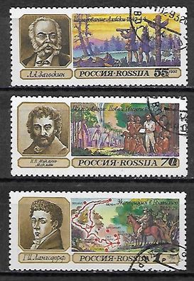 Russland gestempelt Michel Nummer 248-250