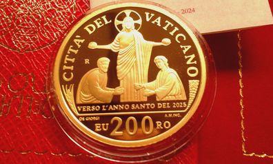 Original 200 euro 2024 PP Vatikan Heiliges Jahr 40g Gold 917er - RAR