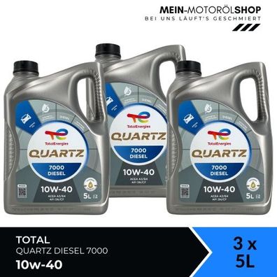 Total Quartz Diesel 7000 10W-40 3x5 Liter