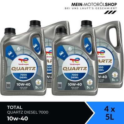 Total Quartz Diesel 7000 10W-40 4x5 Liter