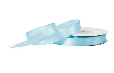 Satinband 12mm x 25m Rolle Hellblau