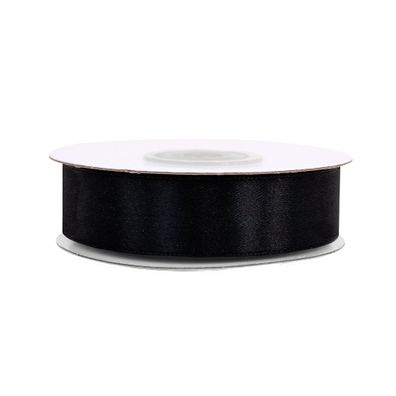 Satinband 18mm x 25m Rolle Schwarz
