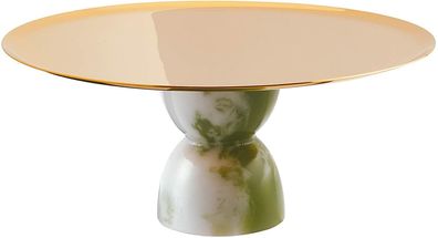 Sambonet Madame Edelstahl/PVD Gold Schale a. Fuß 26 cm 55395GD2