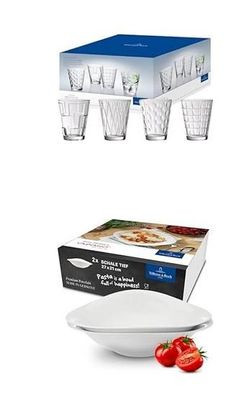 Villeroy & Boch Dressed Up Wassergläser, 4er-Set, 310 ml randvoll gemessen, Krista