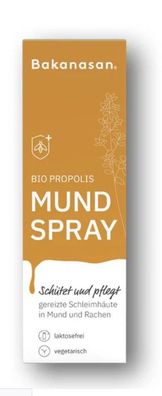 Bakanasan - Bio Propolis Mundspray 15 ml - Schützt und pflegt die Schleimhäute