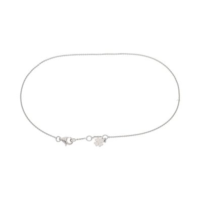Damen Fußkette Silber 925 mit Kleeblattanhänger JL10-04-3764