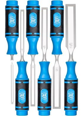 Kirschen Stechbeitelsatz 6-tlg. mit 2K-Heft 6-10-12-16-20-26 mm 1118000