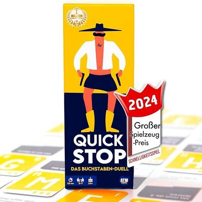 ATM Gaming Quickstop - Das Buchstaben-Duell - Kartenspiel für Jugendliche und Erwachs