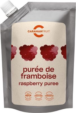 Caramanfruit Himbeeren-Fruchtpüree 1kg Beeren-Püree angenehm süß fruchtige Himbeere