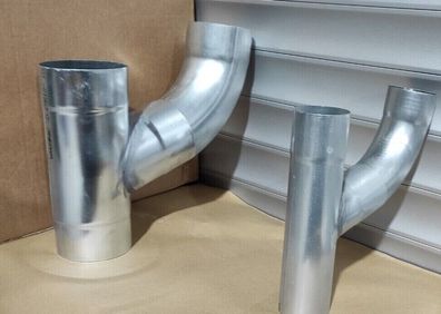 Titanzink Zink Fallrohrabzweig 72&deg; mit & ohne Bogen &Oslash; 60 - 120mm