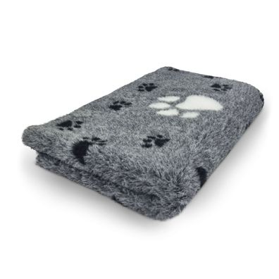 Vet Bed Hundedecke Hundebett Schlafplatz 150 x 100 cm anthrazit 3farbig große Pfote