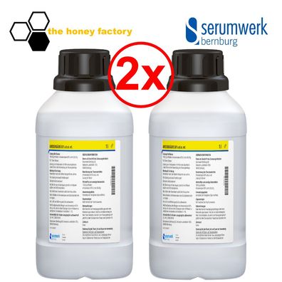 Ameisensäure 60% ad us. vet 2L Doppelpack Varroabehandlung Bienen Sommer Imkerei