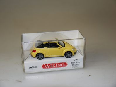 H0 Wiking 0028 01 VW New Beetle Cabrio gelb – neu