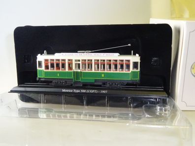 Atlas Standmodell 7519010 Strassenbahn Motrice Type 500 B 1907, neu