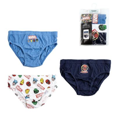 Marvel Slip-Set für Jungen – 3 Unterhosen Kinder Superhelden Unterwäsche Set