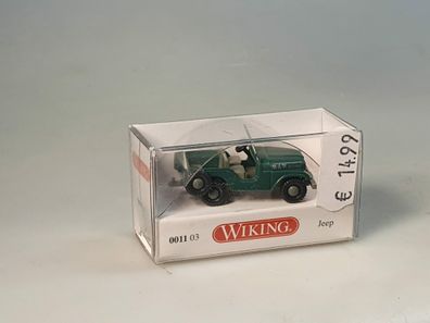 1:87 Wiking 0011 03 Jeep grün, neuw./OVP