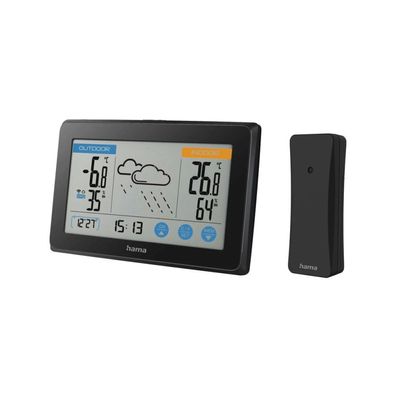 Hama Wetterstation Touch schwarz 186314