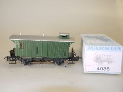 H0: Märklin 4038 Packwagen 116911 Stg, OK/ovp/Repro-Karton/Bel