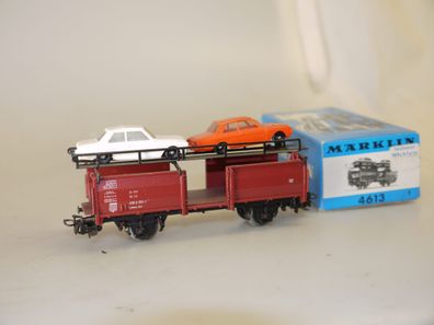 H0 Märklin 4613: Autotransportwagen ‚Laaes 541' mit Ladung Ford 12M, neuw./ovp