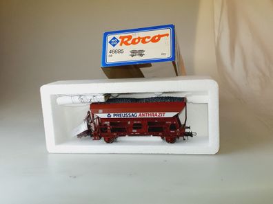 h0 Roco 46685 Selbstentladewagen Preussag Anthrazit, neu/ovp