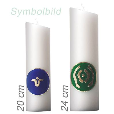 Ingrid Auer®, Ovalkerze, energetisiertes Symbol aus Wachs, 20 cm/ 24 cm