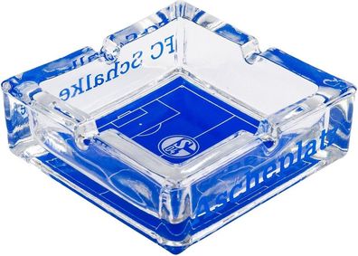 FC Schalke 04 S04 Aschenbecher Ascheplatz Fußball Blau
