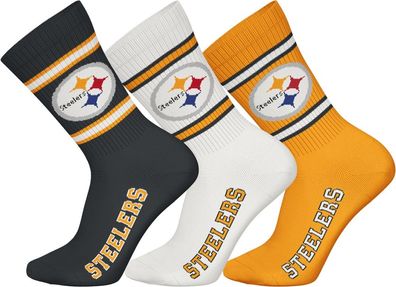 Pittsburgh Steelers 3pk Crew Socks 5600501