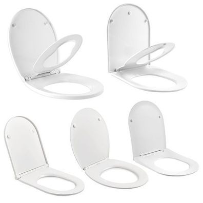 EMKE® WC-Sitz Toilettendeckel Absenkautomatik Klodeckel Klobrille Duroplast WC-Brille