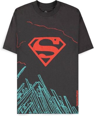 Superman - Dark Grey Son Of Krypton Men'S Loose Fit T-Shirt