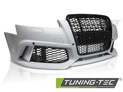 Upgrade Frontstoßstange Sport für Audi A6 C6 04-11 inkl. Zubehör in Hochglanz schw