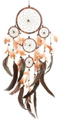 Dreamcatcher batik - Traumfänger Ø 14 cm & 4 x klein, für Kinder und Erwachsene
