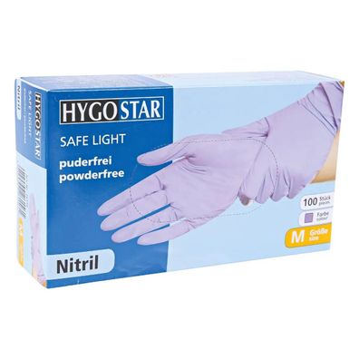 Hygostar "Safe Light" Nitril-Handschuhe Lila | 100 Stück