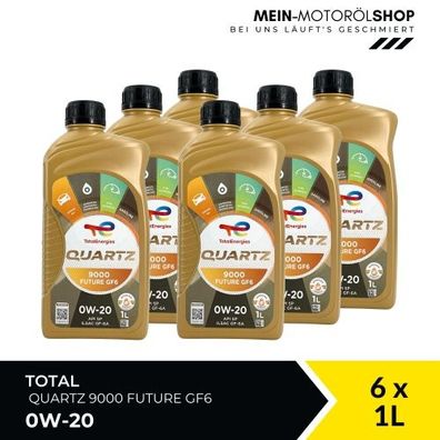 Total Quartz 9000 Future GF6 0W-20 6x1 Liter