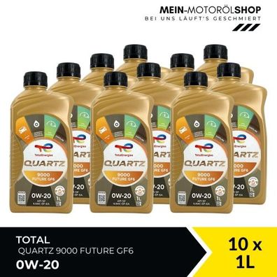 Total Quartz 9000 Future GF6 0W-20 10x1 Liter