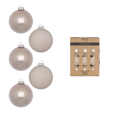 Weihnachtskugeln Glas 3cm 24 Stück - Fine Alabaster