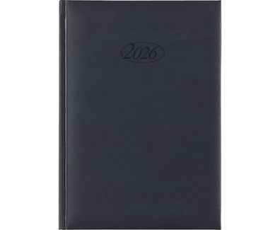 Buchkalender 2026 Bucheinband schwarz 400 Seiten - DIN A5