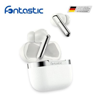 Hybrid ANC+ENC TWS-Headset "Aura" weiß