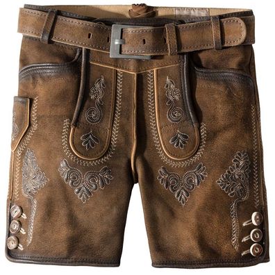 StockerpointLederhose Kinder Santo stein geäscht - Größe: 146/152