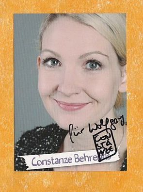 Constanze Behrends (deutsche Schauspielerin ) - persönlich signiert