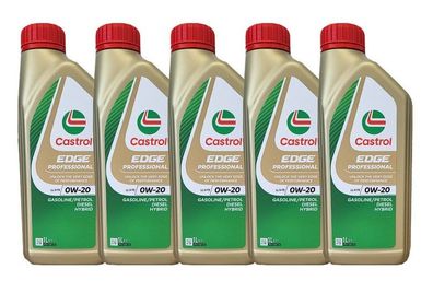 Castrol Edge Professional LL IV FE 0W-20 5 x 1 Liter VW 50800/50900 Porsche C20