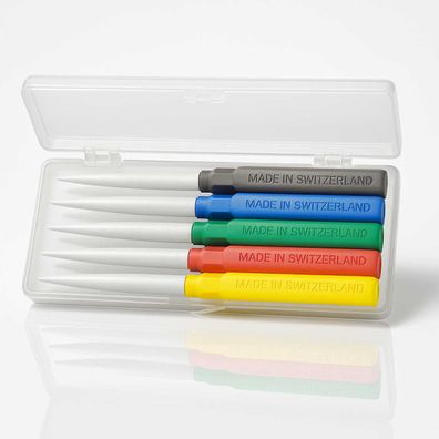 Bergeon Ölgeber Set 5 Stück in Box für Taschenuhren Armbanduhren * * Swiss Made * *