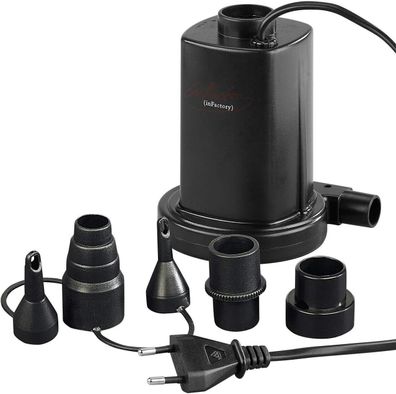 NEU elektrische Luftpumpe schnelles Auf & Abpumpen für Pool Luftmatratze Ball