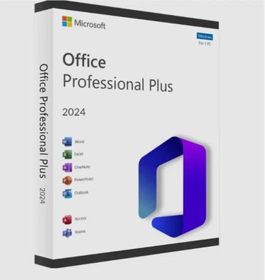 Microsoft Office 2024 Professional Plus | Pro | Vollversion | 1PC | Kein Abo
