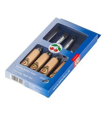 Kirschen Kerbschnitzbeitelsatz 4tlg. 3424000