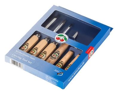 Kirschen Schnitzwerkzeugsatz 6-tlg 3406000