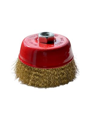 Drahtbürsten Topfbürsten 65mm Bürste gewellt Winkelschleifer & Flex VaGo 24x