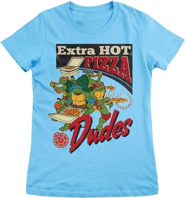 Teenage Mutant Ninja Turtles Damen T-Shirt Extra Hot Pizza Dudes Girly Tee