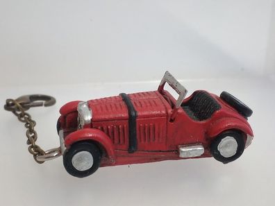 Roter Roadster -Schlüsselanhänger Handarbeit- ca. 1:72 Resin